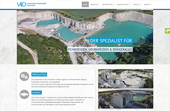 Website Relaunch dammann.de - Vereinigte Kreidewerke Dammann